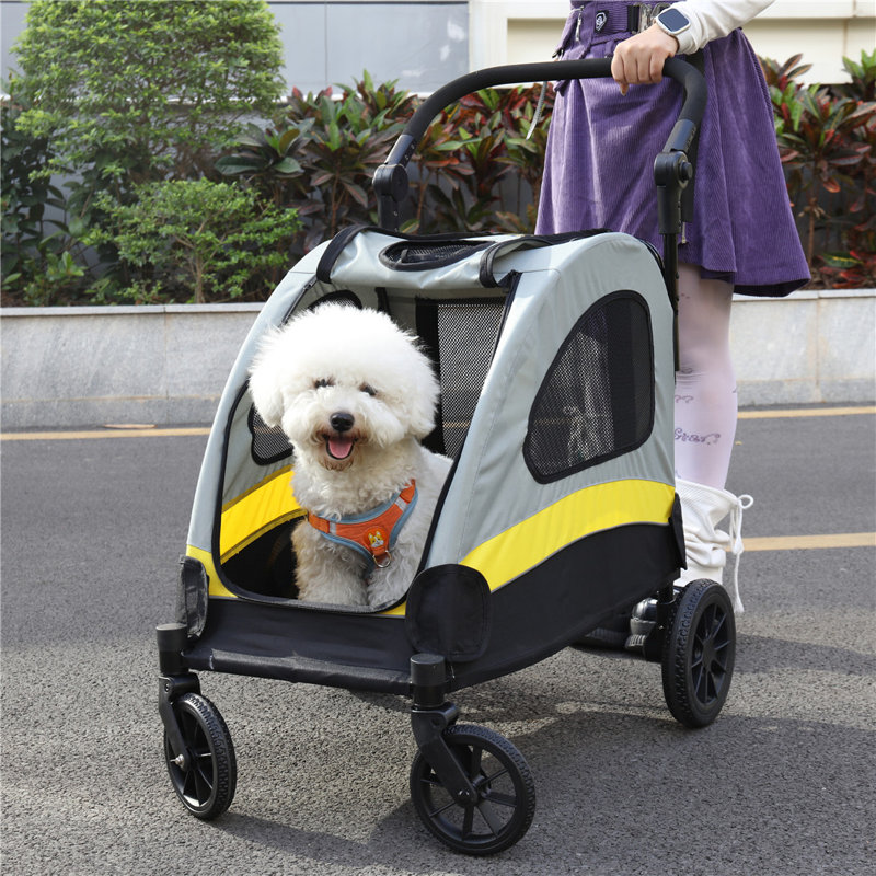Foldable Pet Stroller, 40" H x 22.5" W x 30" D