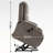 Upholstered Heated Massage Chair-762904039