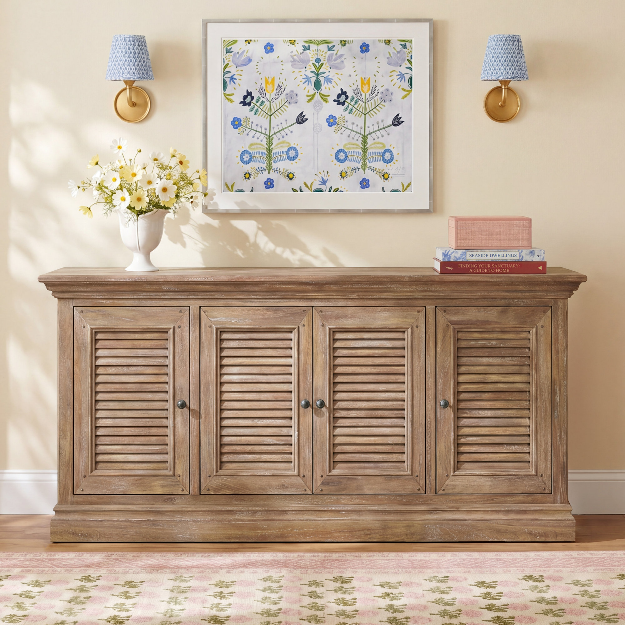 Athens 72'' Media Console, Light Wood