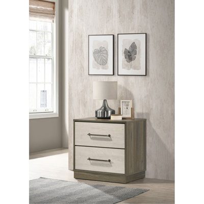 Table de chevet 2 tiroirs Edmondson