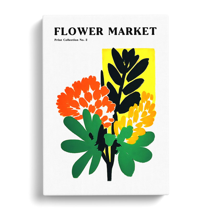 Flower Market Exhibition In Bloom No.2 - Wrapped Canvas, 50cm H x 35cm W x 3cm D