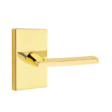 Cortina Flat Privacy (Bed & Bath) Door Lever with Rectangle Rosette
