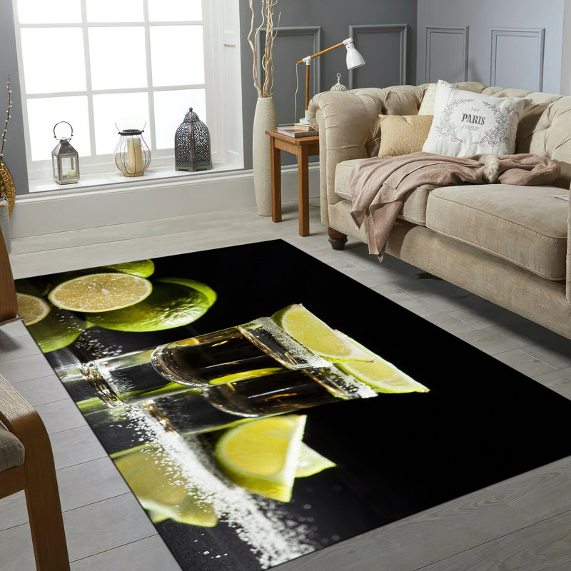 Chic Non Woven Thin Type Printed Rug with Intricate Geometric Design in Vibrant Colors for a Modern Touch in Your Living Room or Bedroom Decor