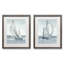 «Gray Seas I», ensemble de 2 reproductions d'art sur papier encadrées