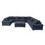Canapé modulaire réversible en tissu à 8 places avec repose-pieds mobile-803372840