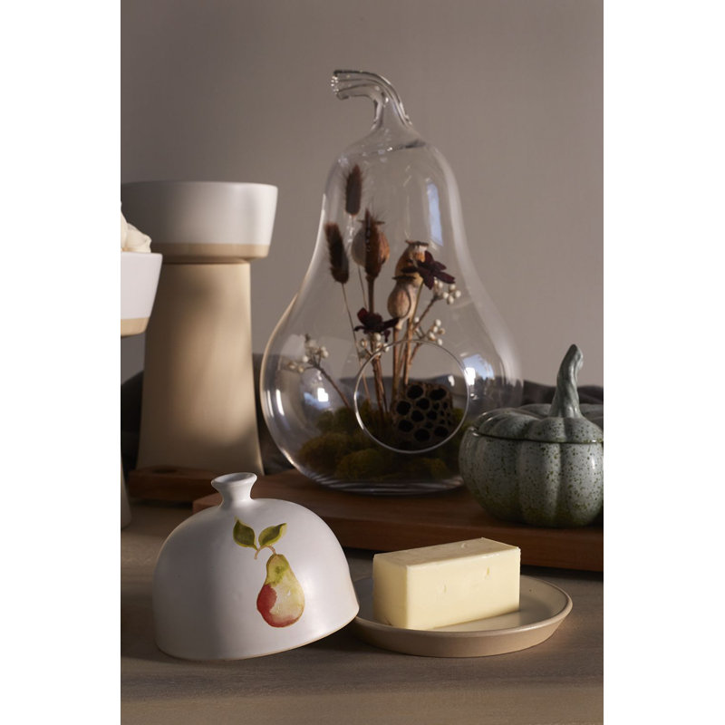 La Planta Ceramic Serving Dish, White, 3.5" x 5.5"