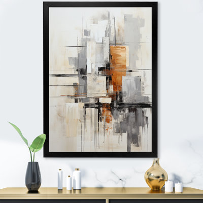 Minimalist Montage IV - Abstract Collages Canvas Prints