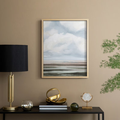 Impression encadrée «Dilutes Plains II» - bois massif