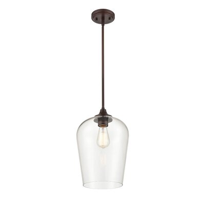 1 Light 10 In. Matte Black Mini-Pendant -  Red Barrel StudioÂ®, 435F1F1FB9674874BAAE032C392FB777