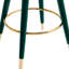 Of 2 Counter Height Chairs, Solid Wood Structure, Classy Velvet Seat Bar Stools ( 2), Framework, Luxurious Cushion-1860834549