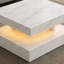Charvez Square High Gloss LED Coffee Table with Open Storage-688356388-714213041
