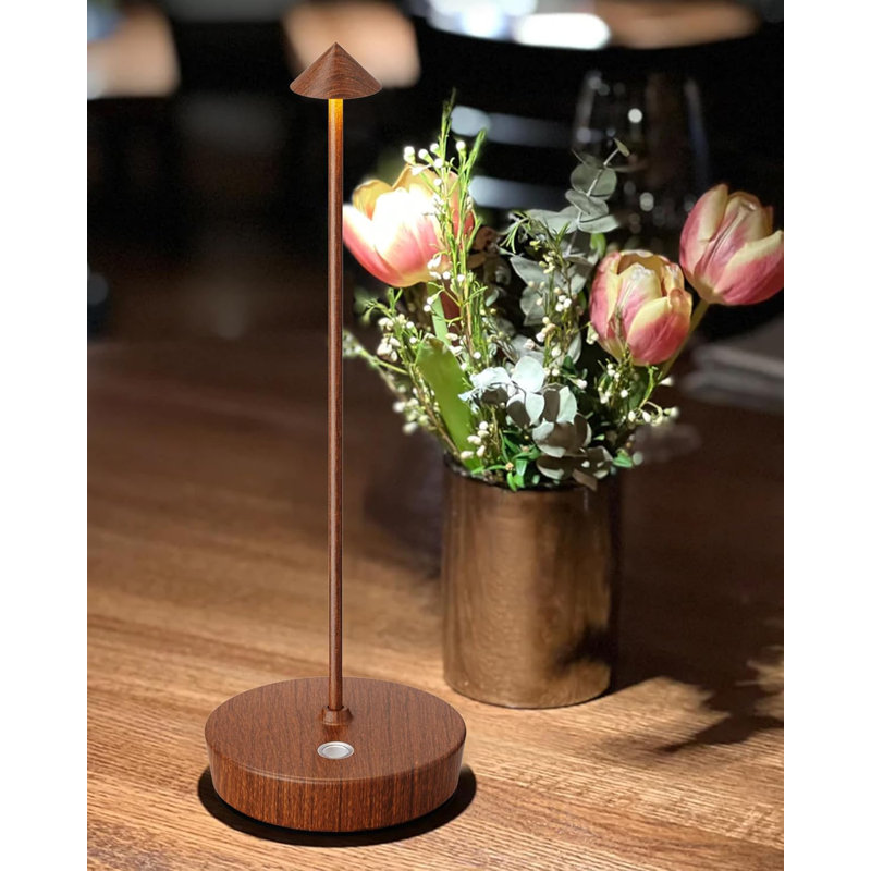 Lampe de table rechargeable sans fil à DEL avec batterie 6000Mah, imperméable, à intensité variable, lumière de bureau portable pour une utilisation intérieure et extérieure