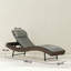 Outsunny Rattan Sun Lounger 5 Position Adjustable Metal Frame-619228728