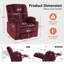 Fauteuil inclinable électrique à deux moteurs avec appui-tête réglable, chauffage lombaire et du siège-659305009