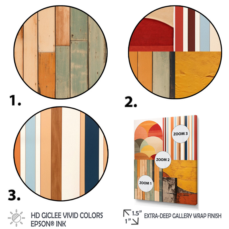 Vertical Elegance Minimal Retrovisions - impression, H 32 po x l 24 po x P 1 po, Toile tendue