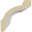 Endurathane Holmdel Traditional Cove Crown Moulding, 3 1/2"H x 3 3/8"P x 4 7/8"F x 94 1/2"L, Factory Primed