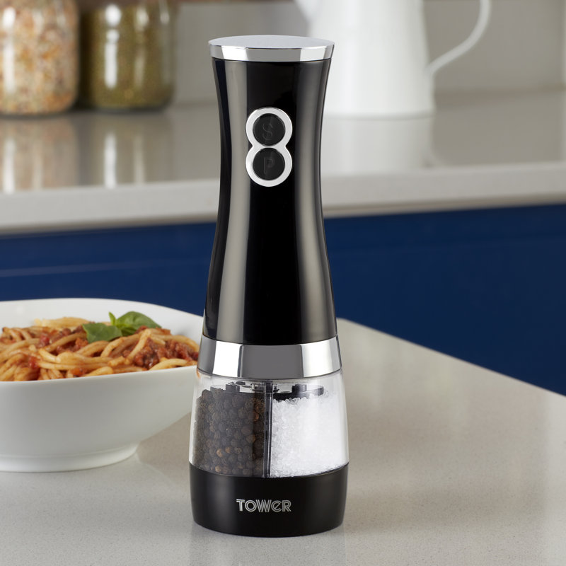 Duo Electric 2-in-1 Salt and Pepper Combination, Black