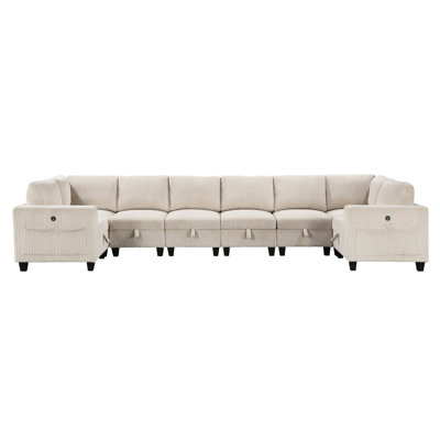 8-Piece Modular Sectional With Storage Seats