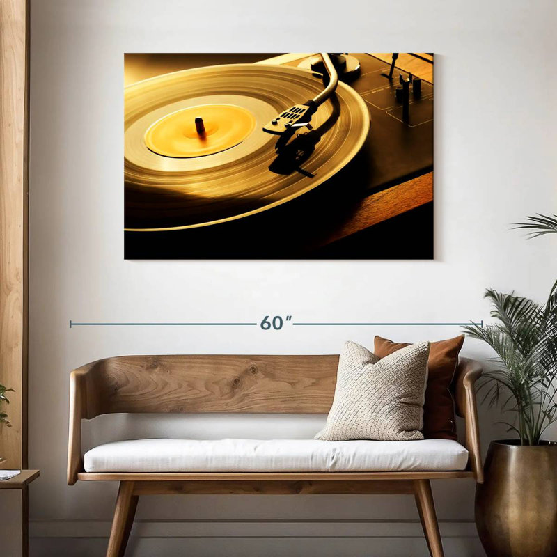 Abarca Spinning Record, 30" H x 45" W