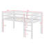 Lit mezzanine simple surélevé avec échelle-2028300182
