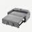55.1" Pull-out Sleep Sofa Bed Double Sofa Sofa, with Adjustable Backrest, Storage Pocket, 2 Soft Pillows, USB Port, Suitable for Living Room, Bedroom, Apartment, Office, Grey-568169921