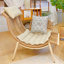 Chaise berçante en rotin