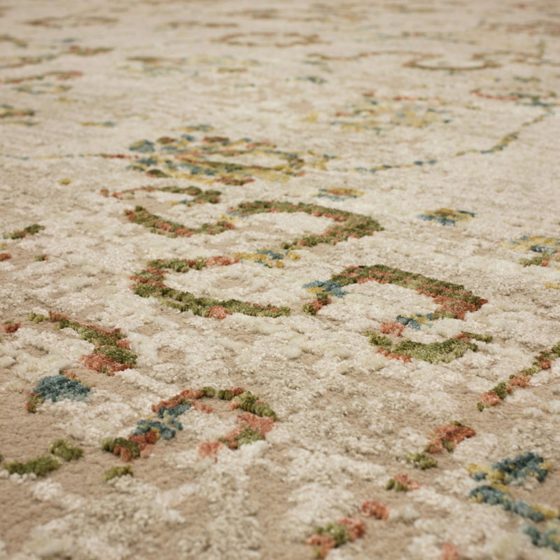 Tapis crème Karastan Rugs Fresco, Tapis de couloir 2 pi 6 po x 7 pi 6 po