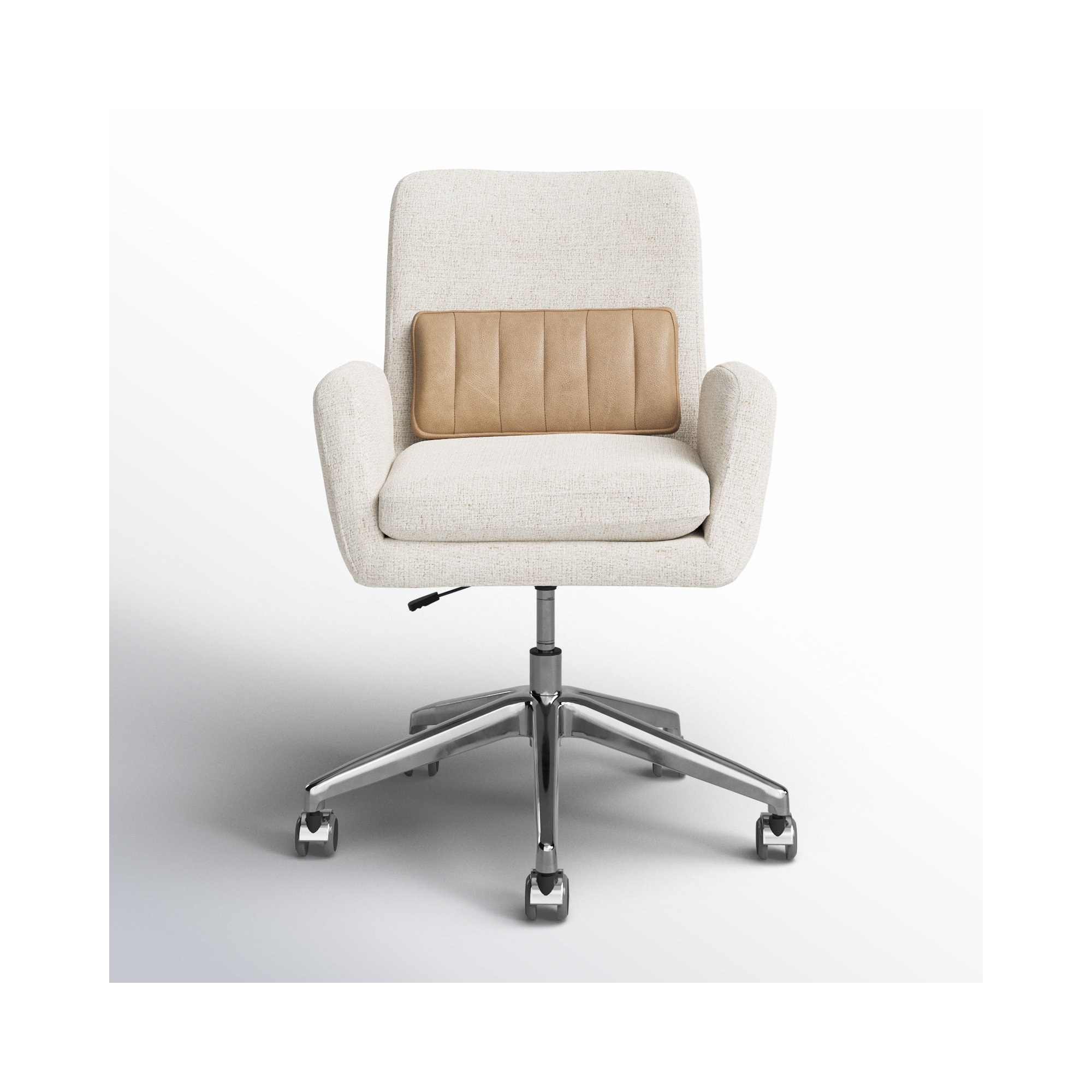Sidonie Swivel Office Chair, Omari Natural