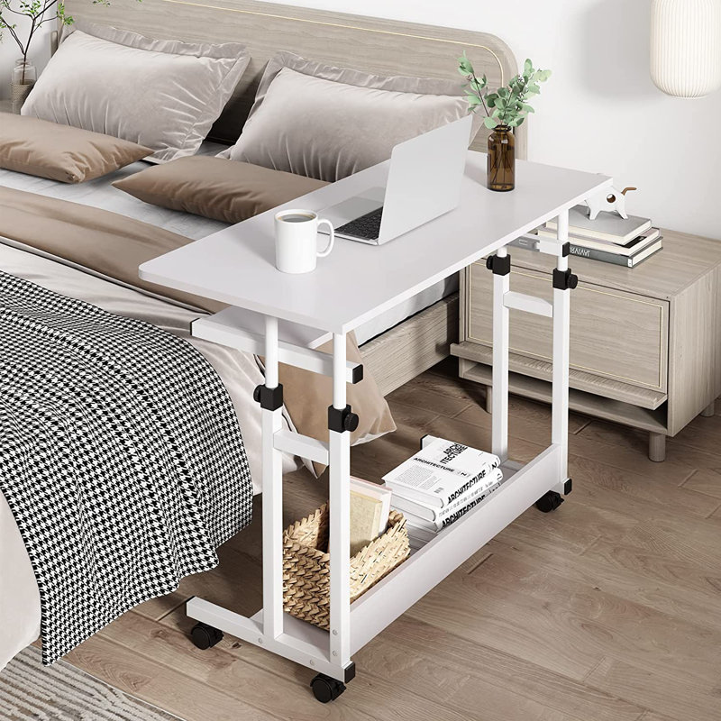 Adjustable Computer Desk, White