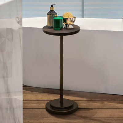 Drink Table, Carved Table Top Martini Table by Ivy Bronx