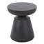 Table d'extérieur en béton léger avec design chic, accent de cuivre, aucun assemblage requis pour une utilisation instantanée Table d'appoint de patio, cuivre, moderne et élégant, assemblage