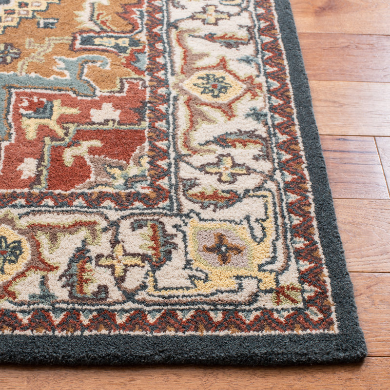 Parul Hand Tufted Wool Oriental Rug, Rectangle 3' x 5'