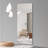 60x15 Inch Full Body Round Corner Mirror, High-Quality Explosion-Proof Glass with Hanging Hole for Living Room and Bedroom