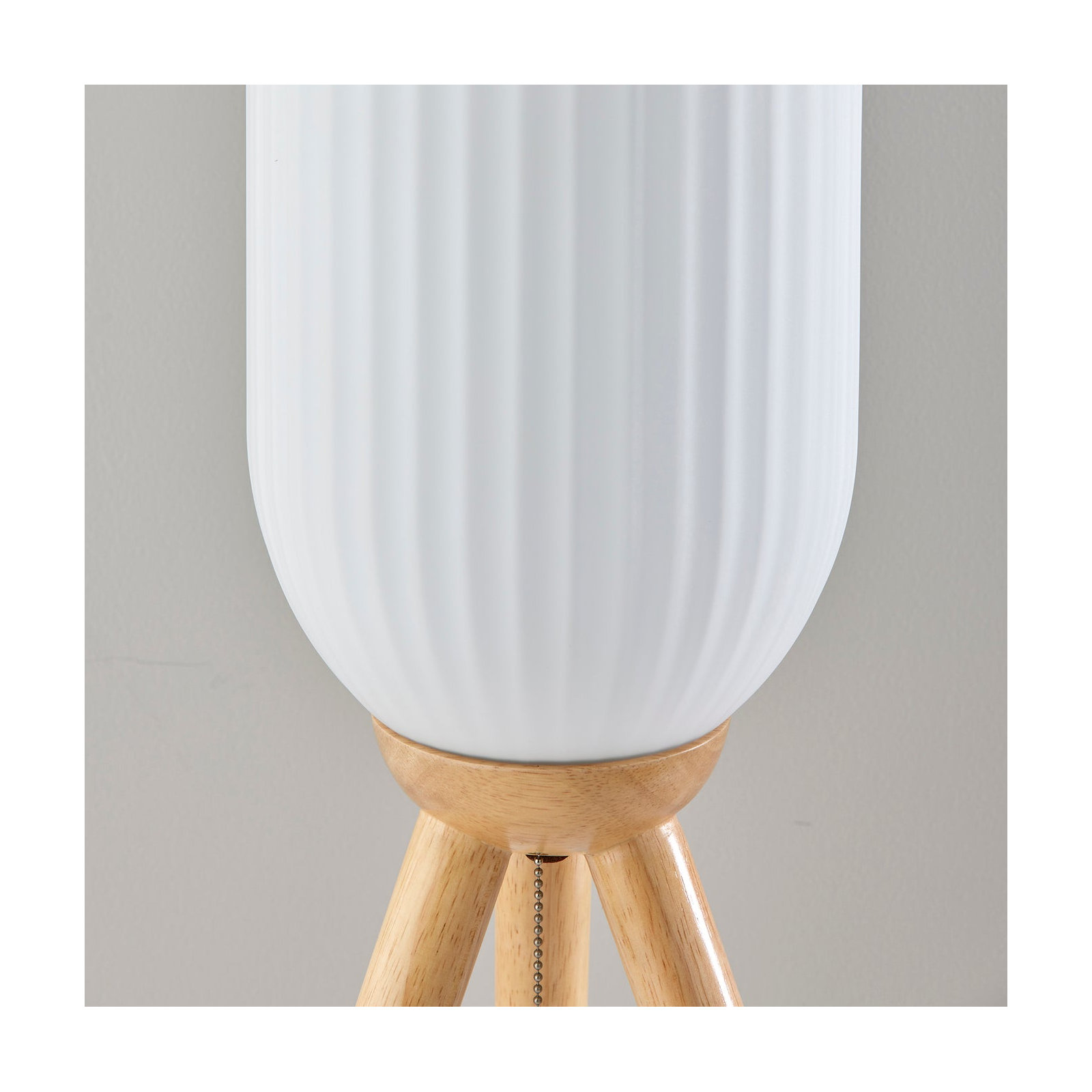 Lapka Solid Wood Tripod Lamp, Natural