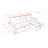 Upholstered L-Shaped Sectional Reversible