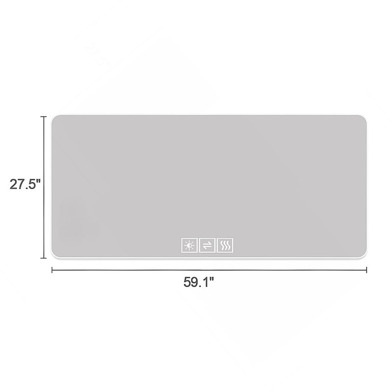 Miroir de salle de bain 28 po x 60 po à DEL avec éclairage à intensité variable tricolore et désembuage à une touche, conception rétro-éclairée résistante à la corrosion