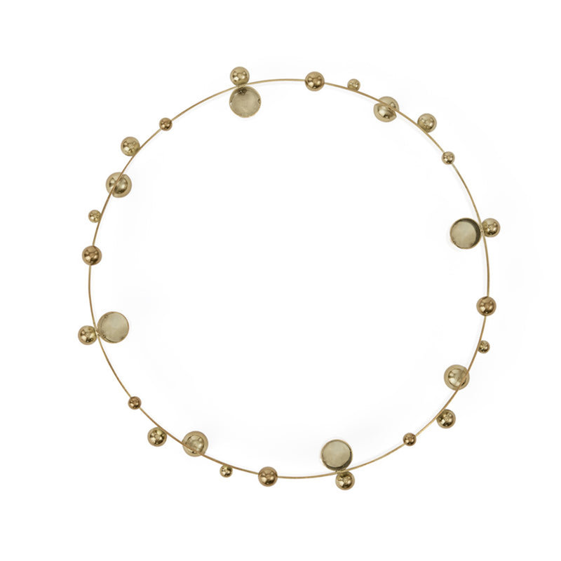 Pearl Candelabra, Brass