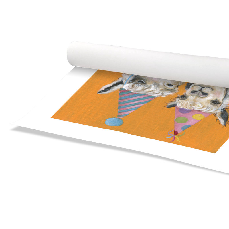 «Rolled Llama Party», impression sur papier, H 16 po x l 16 po x P 1 po