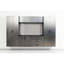 32 po W Armoire de rangement murale contemporaine, couleur gris métallique, tiroirs, résistance à l'eau et à la chaleur, bande de chant à double épaisseur, qualité E0, tablette à mesure, support robuste