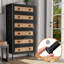 Commode 6 tiroirs, noir-1767798097
