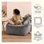 Natalia Velvet Armchair Bean Bag-63189117