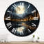 Horloge murale Black Bridge At Dusk-870419366