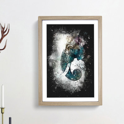 Elephant Profile - Framed Print