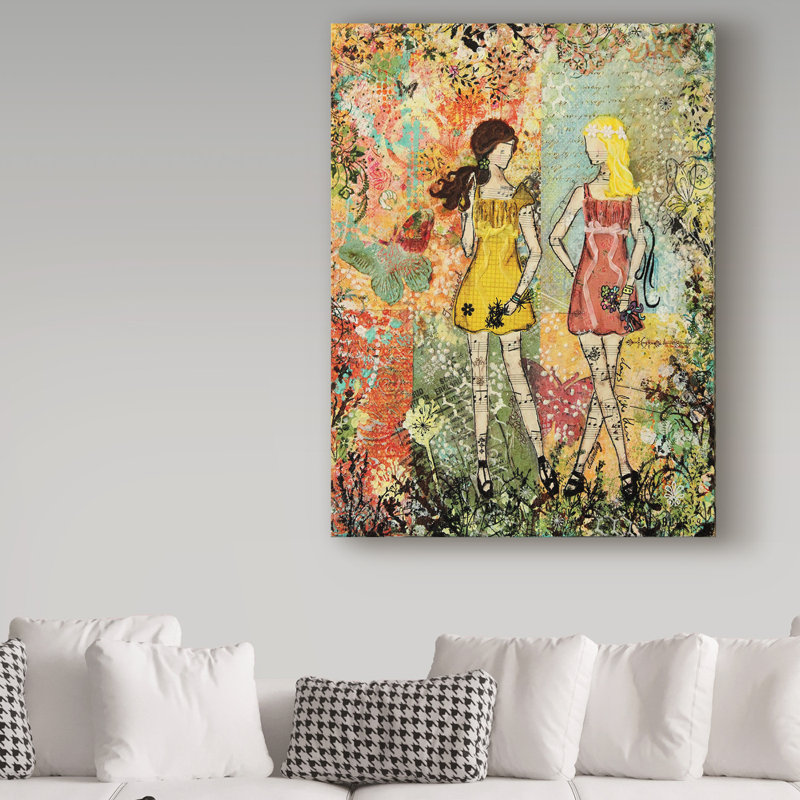 « days like this », reproduction de peinture à l’acrylique sur toile tendue, H 19 po x l 14 po x P 2 po