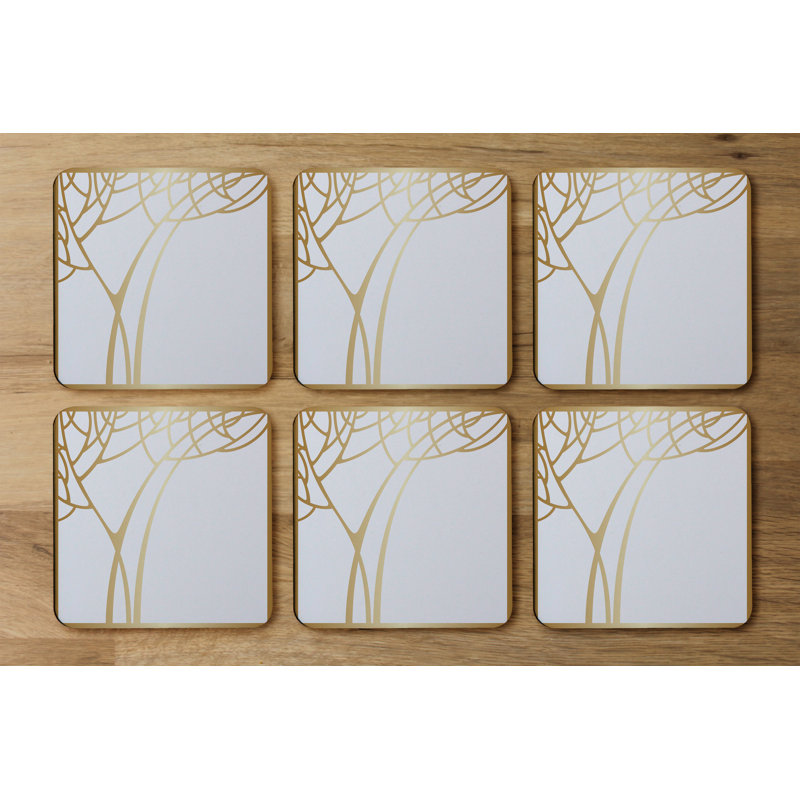 Square 6 Piece Coaster Set