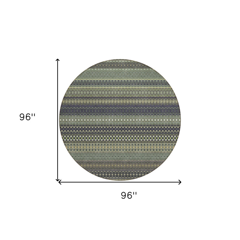 Tapis intérieur rond 8 po Sage