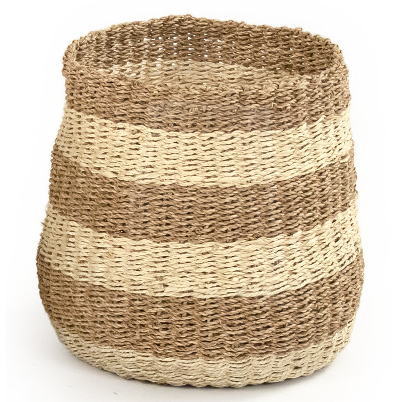 Panier en en rotin tissé, H 14 po x l 14 po x P 14 po