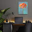 «Modern Floral 1» par Danhui Nai, art mural en verre acrylique
