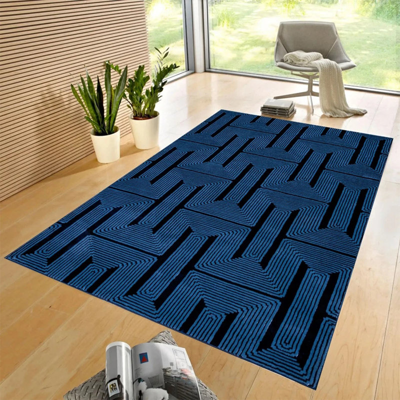 Geometric Indoor / Outdoor Area Rug, Rectangle 120 x 170 cm