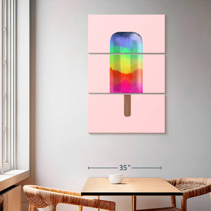 Yarlin Rainbow Popsicle, 65" H x 42" W